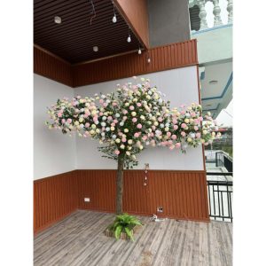 Cây Hoa Hồng Giả Phong Cách Châu Âu