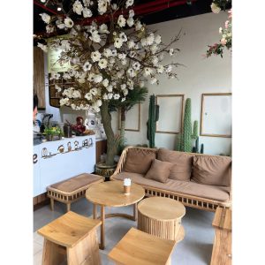 Chậu Cây Hoa Mận Giả Để Sàn