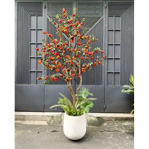 Chậu Cây Lựu Giả Để Sàn